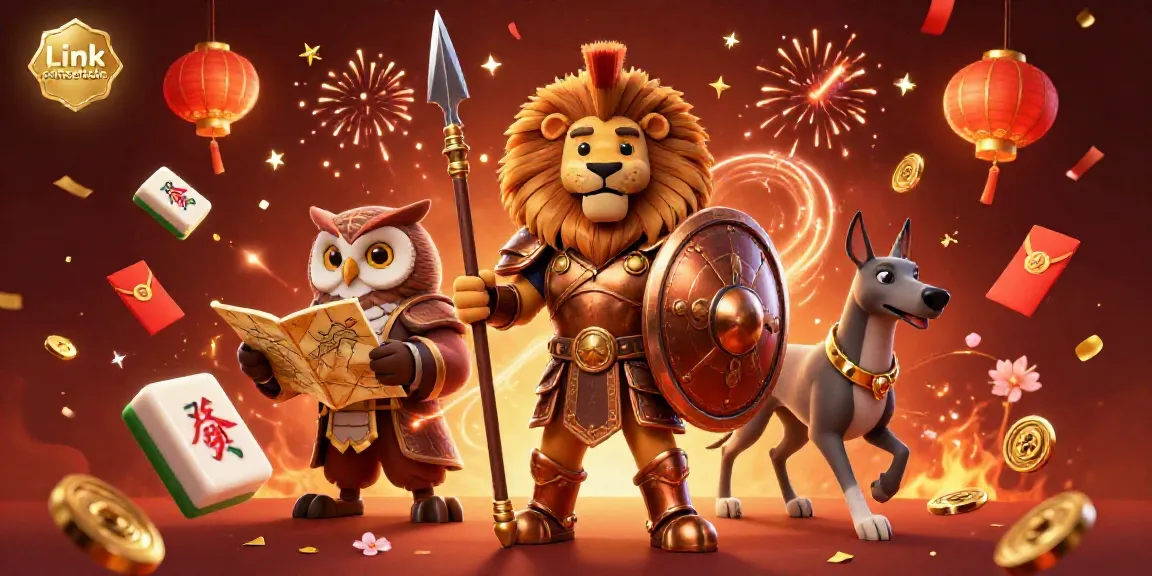 Join the action at Link sumseltoto with thrilling characters and dynamic casino elements in this vibrant illustration.