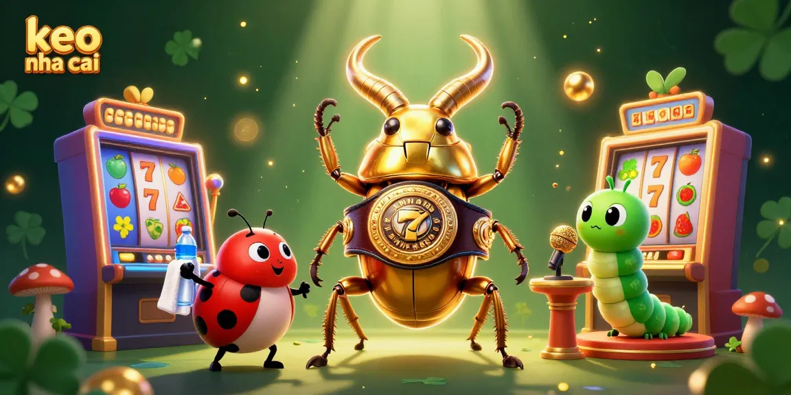 Engage with the keo nha cai experience featuring vibrant slot machines and cartoon characters in a casino setting.