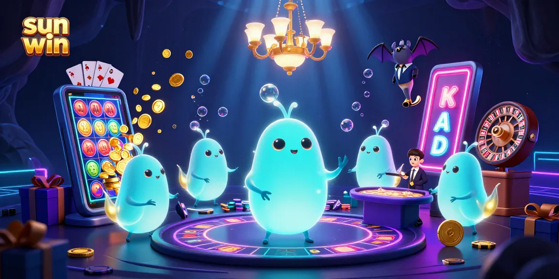 Experience thrilling gameplay at sun win with glowworms lighting the cave casino.